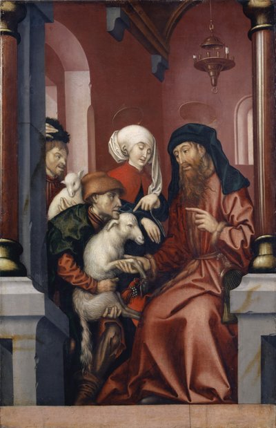Joachim és Anne bárányt választ az áldozatra, 1512 alkotó: Hans Fries