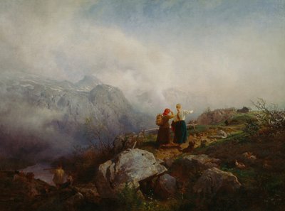 Hegyi táj alkotó: Hans Gude