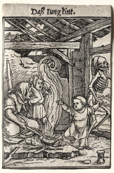 Haláltánc: A gyermek c. 1526. alkotó: Hans Holbein