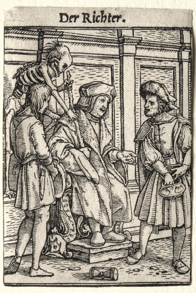 Haláltánc: A bíró alkotó: Hans Holbein