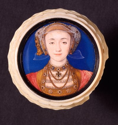 Anne of Cleves, 1539 (wc pergamen, elefántcsontra szerelve) alkotó: Hans Holbein der Jüngere