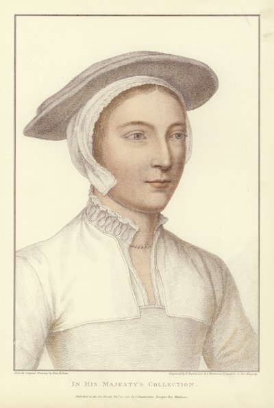 Névtelen nő (akvatinta) alkotó: Hans Holbein der Jüngere