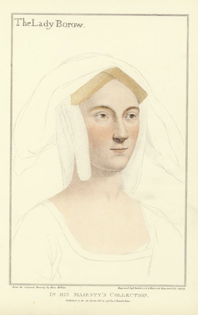Katalin, a Lady Borough (aquatinta) alkotó: Hans Holbein der Jüngere