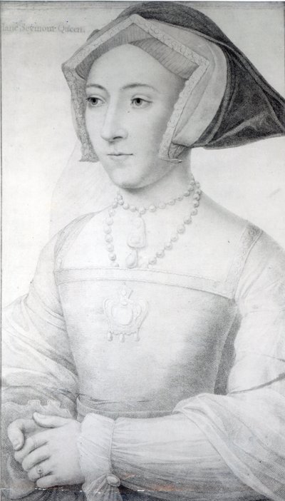 Jane Seymour, 1536 körül (kréta, toll és tinta) alkotó: Hans Holbein der Jüngere