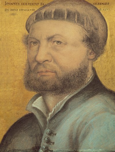 Önarckép, 1542 (pasztell, papír) alkotó: Hans Holbein der Jüngere