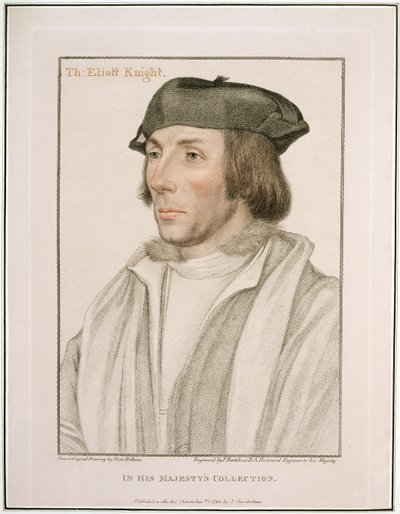 Sir Thomas Elyot (1490-1546 körül) Francesco Bartolozzi (1727-1815) metszete, 1794 alkotó: Hans Holbein der Jüngere