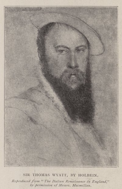Sir Thomas Wyatt alkotó: Hans Holbein der Jüngere