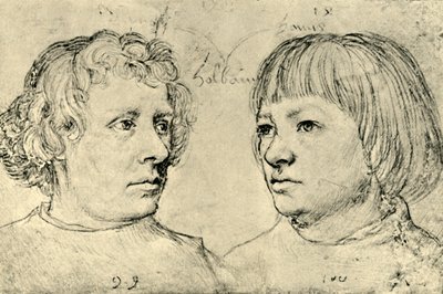 Ambrosius és Hans, a művész fiai, 1511, 1943. alkotó: Hans Holbein the Elder
