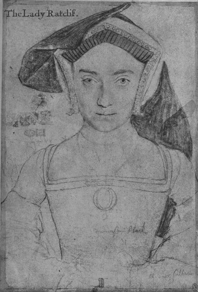 Lady Ratcliffe, c1532-1543, 1945 alkotó: Hans Holbein der Jüngere