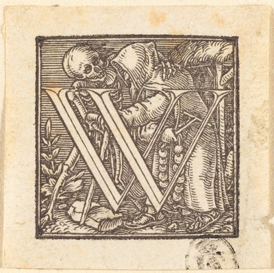 W betű. alkotó: Hans Holbein der Jüngere