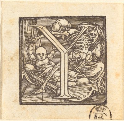 Y betű. alkotó: Hans Holbein der Jüngere