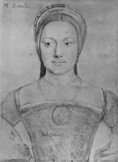 Mary Zouch, 1532-1543, 1945 alkotó: Hans Holbein der Jüngere