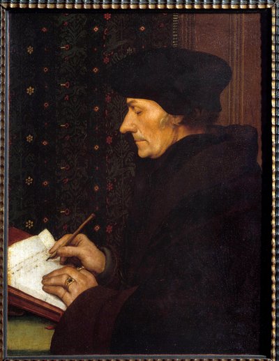 Rotterdami Erasmus portréja (Desiderius Erasmus Rotterdamus alkotó: Hans Holbein der Jüngere