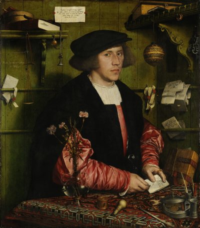 Gisze György kereskedő portréja alkotó: Hans Holbein der Jüngere