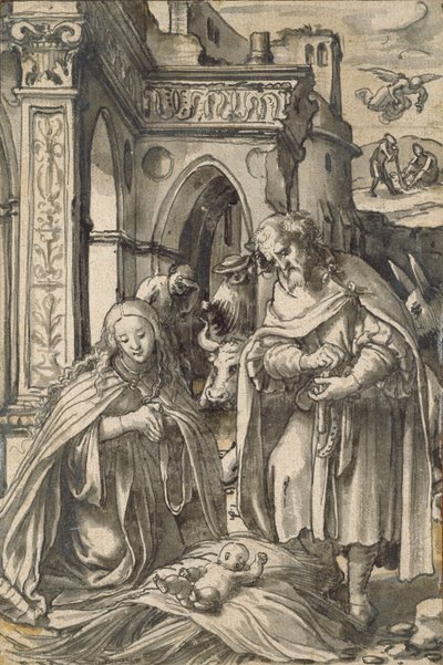 Születés, 16. század eleje alkotó: Hans Holbein der Jüngere