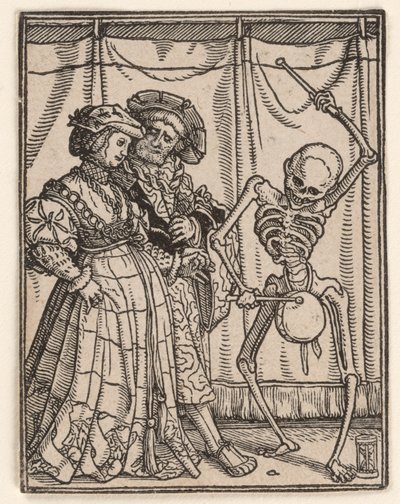 A nemesasszony, a „Haláltánc” című műből alkotó: Hans Holbein the Younger