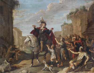 Szent Márton osztja köpenyét alkotó: Hans Jordaens III