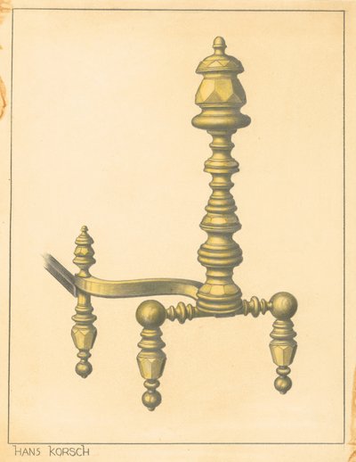 Andiron alkotó: Hans Korsch