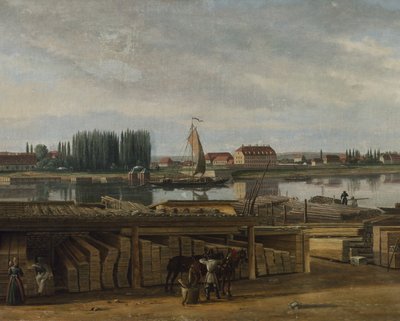 Drezda környékéről, 1829-30 körül (olaj, vászon) alkotó: Hans Leganger Reusch