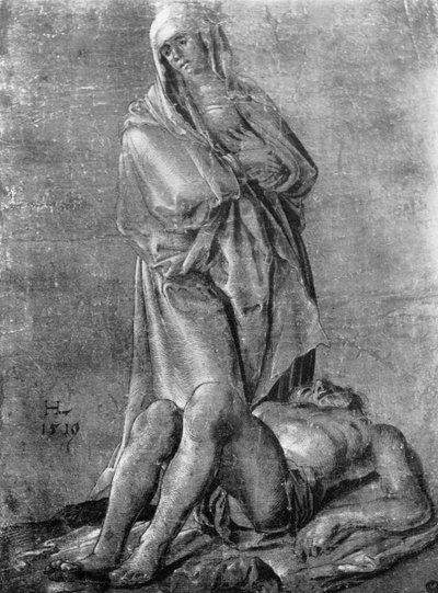 „A Szűz és a halott Krisztus”, 1913. alkotó: Hans Leu The Younger