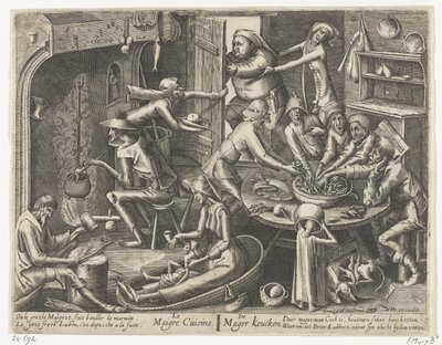 A vékony konyha Le Maigre konyha / The Skinny Keucken (cím a tárgyon) alkotó: Hans Liefrinck (I)