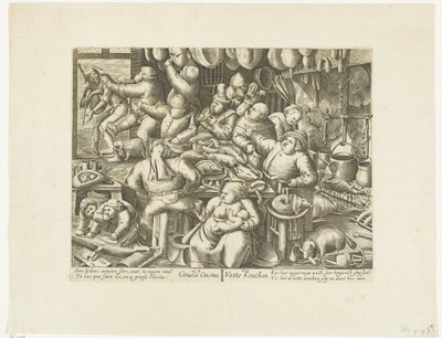De vette keuken The Grasse Kitchen / De Vette Keuken (cím a tárgyon) alkotó: Hans Liefrinck (I)
