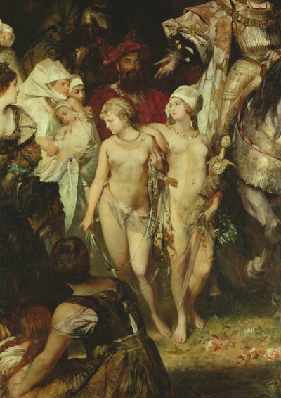 Részlet V. Károly császár bejáratáról alkotó: Hans Makart