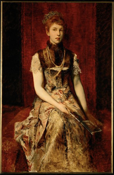 Dora Fournier-Gabillon ... (festmény fára) alkotó: Hans Makart