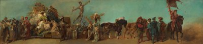Az 1879-es felvonulás terve – A nagykereskedők szövetkezete alkotó: Hans Makart