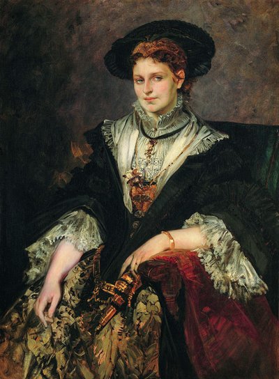 Bertha von Piloty portréja, 1872-1873 alkotó: Hans Makart