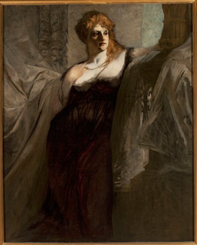 Egy fiatal nő portréja alkotó: Hans Makart