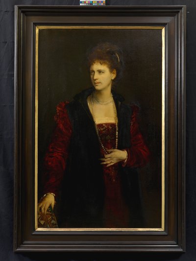 Zerline Gabillon, született Würzburgban (1834–1892), színésznő alkotó: Hans Makart