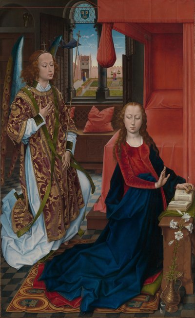 Angyali üdvözlet, 1465-75 alkotó: Hans Memling
