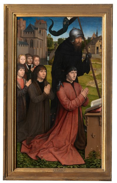 Részlet Willem Moreel triptichonjáról alkotó: Hans Memling
