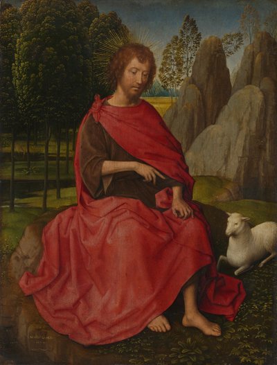 Keresztelő Szent János
(Hátoldal: koponya) alkotó: Hans Memling