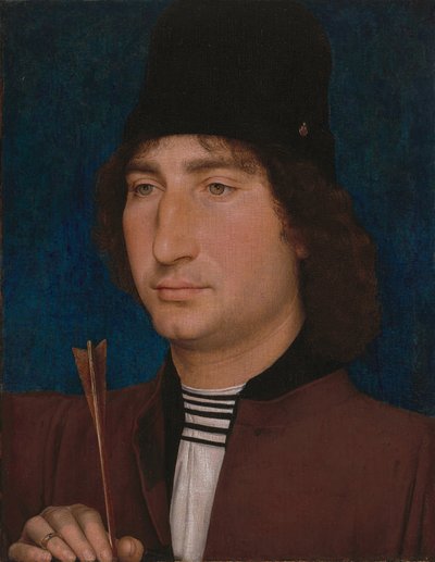 Nyílú férfi portréja, c. 14701475. alkotó: Hans Memling