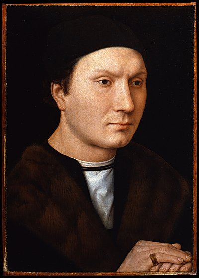 Egy ismeretlen férfi portréja, 1485 körül alkotó: Hans Memling