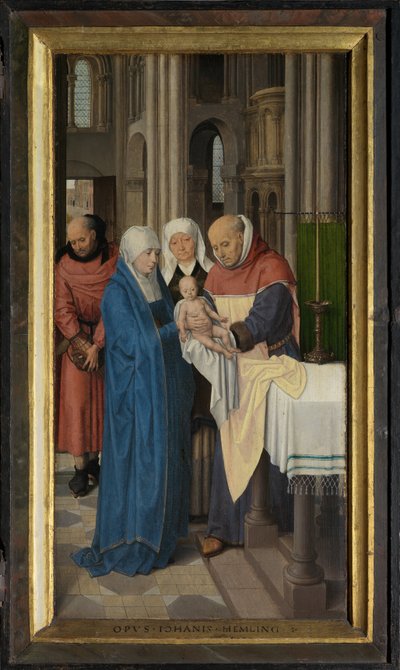 Jan Floreins triptichonjának jobb oldali panele alkotó: Hans Memling