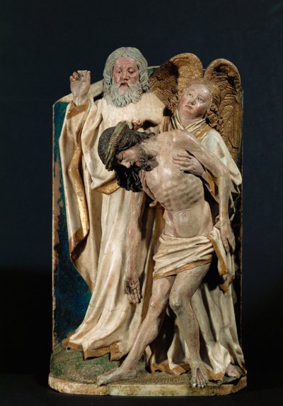 A Szentháromság (polikróm mészkő) alkotó: Hans Multscher