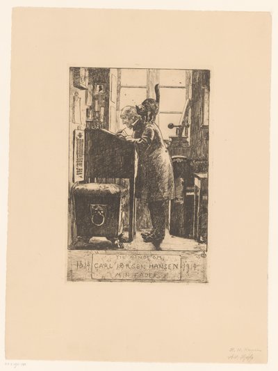 Vader van de artist Carl Jorgen Hansen, apám emlékére / 1814 1914 alkotó: Hans Nicolai Aksel Hansen