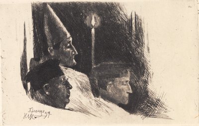 "Firenze érseke húsvéti misét celebrál" alkotó: Hans Nikolaj Hansen