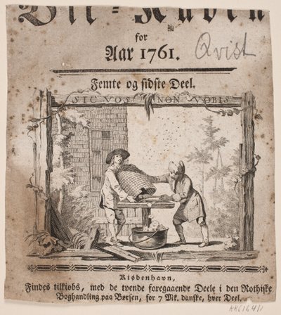 A "Bii-Kuben az 1761-es évhez" címmatrica, V. rész alkotó: Hans Quist