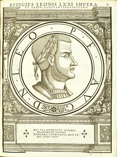 IV. Leo, illusztráció: „A teljes kelet és nyugat római császárai” alkotó: Hans Rudolf Manuel Deutsch