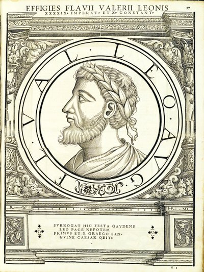 I. Leó, illusztráció: „Az egész kelet és nyugat római császárai” alkotó: Hans Rudolf Manuel Deutsch