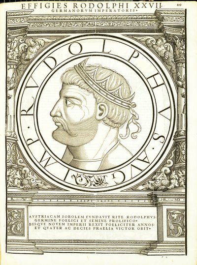 Rodolphus, illusztráció a „Minden Kelet és Nyugat római császárai” c. alkotó: Hans Rudolf Manuel Deutsch