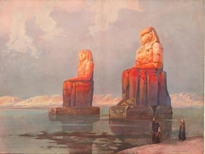Memnon szobrai a templom előtt (…) alkotó: Hans Rudolf Schulze