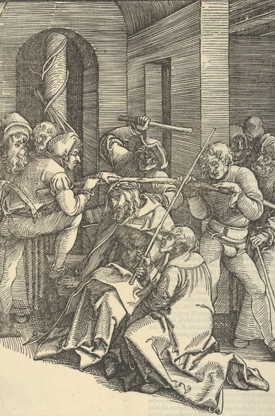 A tövisekkel megkoronázott Krisztus, Urunk Jézus Krisztus szenvedésének tükréből, 1507 alkotó: Hans Schäufelein the Elder