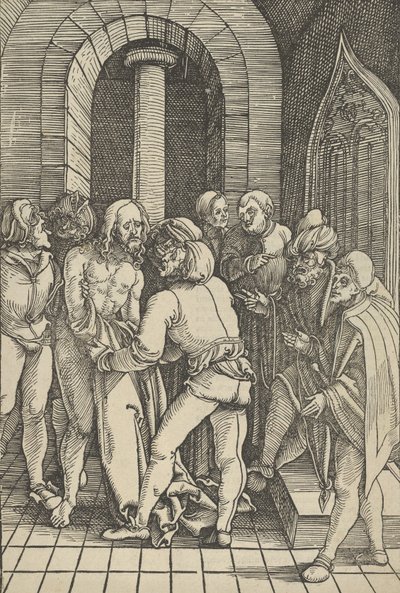 Vetkőzött Krisztus, Urunk Jézus Krisztus szenvedésének tükréből, 1507 alkotó: Hans Schäufelein the Elder