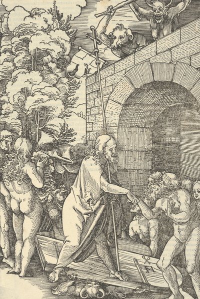 Krisztus Limbóban, Urunk Jézus Krisztus szenvedésének tükréből, 1507 alkotó: Hans Schäufelein the Elder
