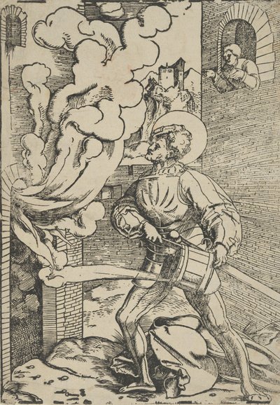 Szent Flórián megtorlás. alkotó: Hans Schäufelein the Elder